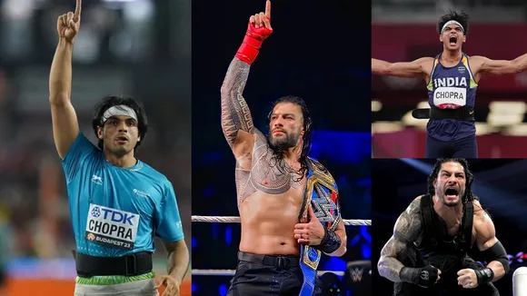 How Neeraj Chopra and Roman Reigns have some similarities in their careers?