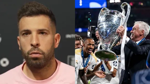 WATCH: Jordi Alba reacts unexpectedly to Real Madrid's UCL win