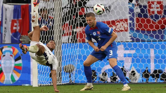WATCH: Jude Bellingham scores last minute equaliser against Slovakia to keep UEFA Euro 2024 campaign alive