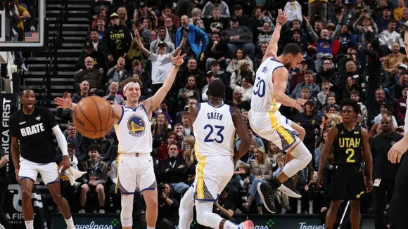 Golden State Warriors defeats Utah Jazz 123-116 and finished in 10th seed in the Western Conference
