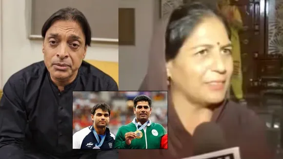 Shoaib Akhtar reacts to Neeraj Chopra’s mother’s comment on Arshad Nadeem (Source: X)