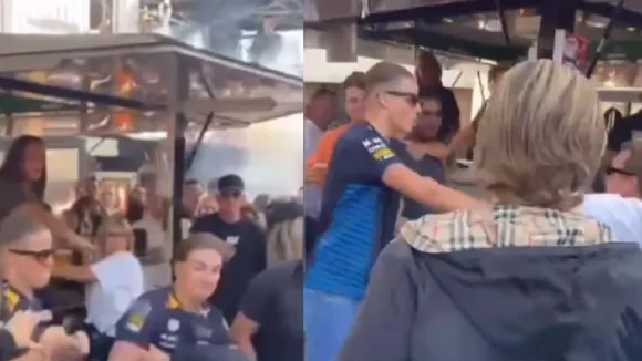 Red Bull fans attack others at Dutch GP