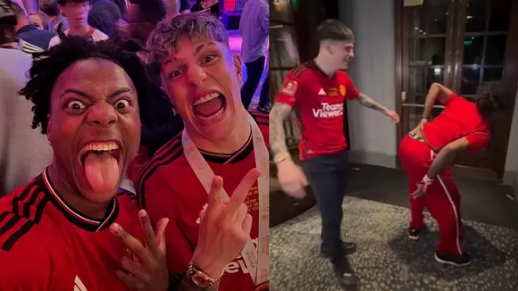WATCH: Alejandro Garnacho and Ishow Speed celebrate Manchester United's win with 'Siu celebration'