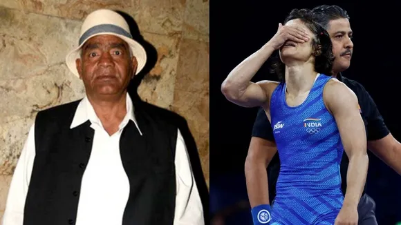 Vinesh Phogat (L) and her uncle Mahavir (Source: X)