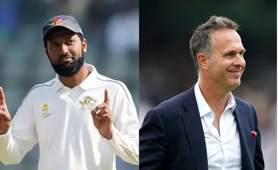 Wasim Jaffer and Michael Vaughan 