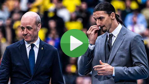 WATCH: Zlatan Ibrahimovic gets emotional during farewell given to him by Swedish National Team