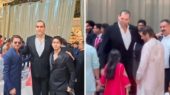 WATCH: WWE Hall of Famer The Great Khali meets Shah Rukh Khan, MS Dhoni, and others in Anant Ambani's wedding