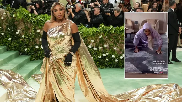Former Tennis legend Serena Williams shows off her physic during 2024 Met Gala awards after dazzling social media users with her preparations
