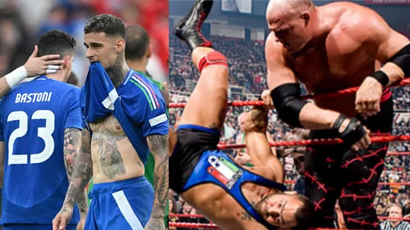 WATCH: Fans compare Italy's Euro 2024 elimination to Kane's famous Santino Marella's elimination in Royal Rumble 2009