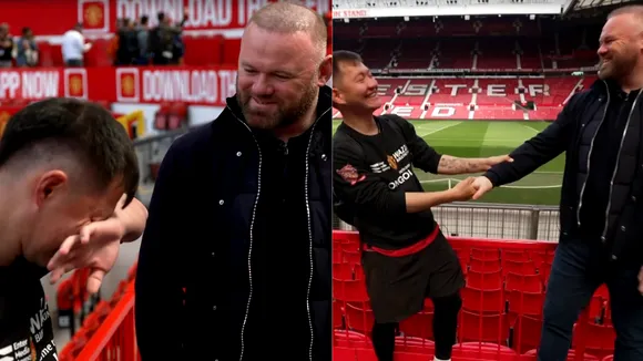 WATCH: Manchester United fan travels 14,000km to meet club legend Wayne Rooney at Old Trafford