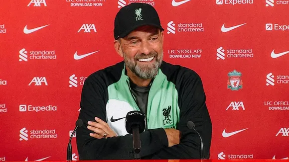 Jurgen Klopp addresses media during his final press conference as Liverpool manager
