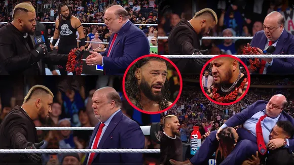 The Bloodline attack Paul Heyman for not acknowledging Solo Sikoa as their Tribal Chief