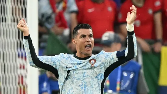 Cristiano Ronaldo sees yellow for dissent as Portugal face defeat to Georgia