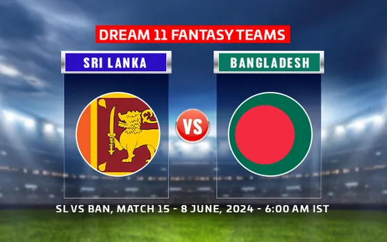 T20 World Cup 2024: SL vs BAN Dream11 Prediction, Match 15: Sri Lanka vs Bangladesh Playing XI, fantasy team today's & more updates