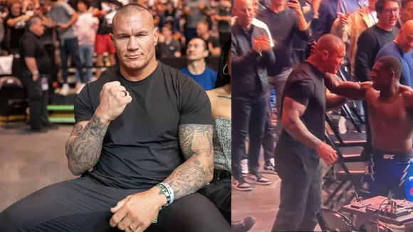 Randy Orton spotted in UFC arena during match between Derrick Lewis and Rodrigo Nascimento