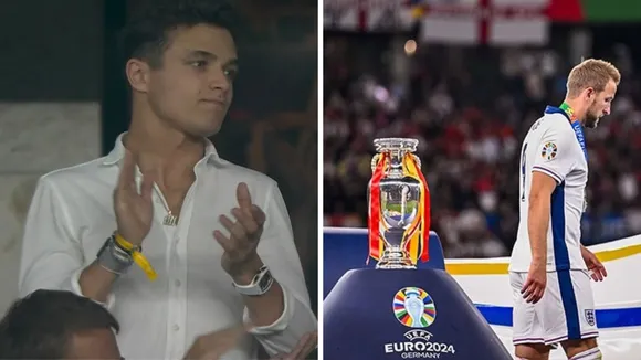 WATCH: McLaren driver Lando Norris spotted during Euro 2024 final between Spain and England