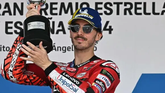 Francesco Bagnaia registers 3rd consecutive victory at MotoGP Spanish Grand Prix, Jorge Martin crashes out