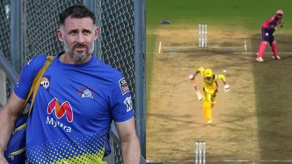 'He didn't change his angle while running straight...' - CSK coach Mike Hussey opens up about Ravindra Jadeja's controversial 'obstructing the fielder' dismissal