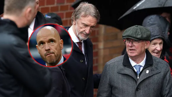WATCH: Sir Alex Ferguson and Sir Jim Ratcliffe give epic reply to reporter when asked about Erik Ten Hag's future