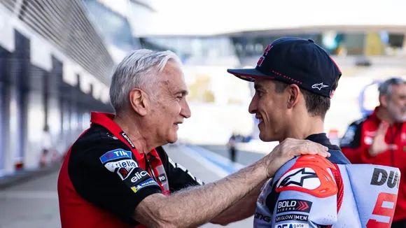 WATCH: Ducati's team manager Davide Tardozzi praises Marc Marquez after intense Jerez battle with Francesco Bagnaia