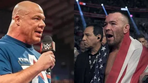 WATCH: Colby Covington enters his UFC bout with Kurt Angle's theme, fans chant 'You Suck' 