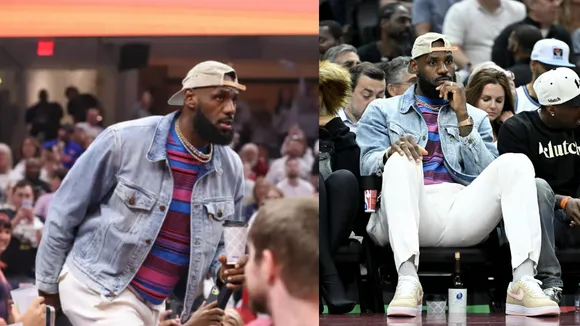 WATCH: LeBron James attends NBA playoffs match between Boston Celtics and Cleveland Cavaliers