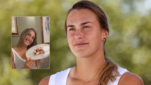WATCH: Aryna Sabalenka makes mess of her 26th birthday cake in excitement