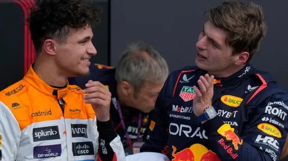 WATCH: Max Verstappen and Lando Norris discuss the iconic start to their Spanish Grand Prix race