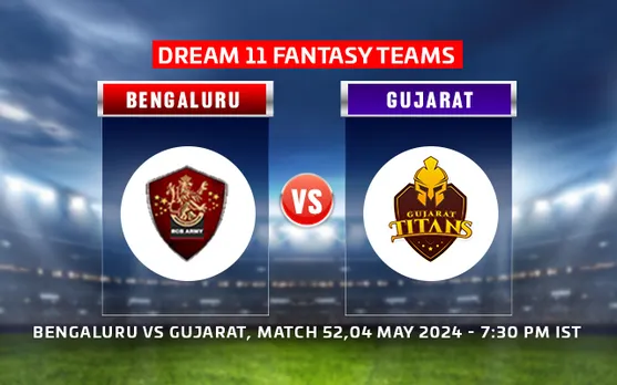 RCB vs GT Dream 11 Prediction, IPL 2024, Match 52: Royal Challengers Bengaluru vs Gujarat Titans playing XI, fantasy team and squads