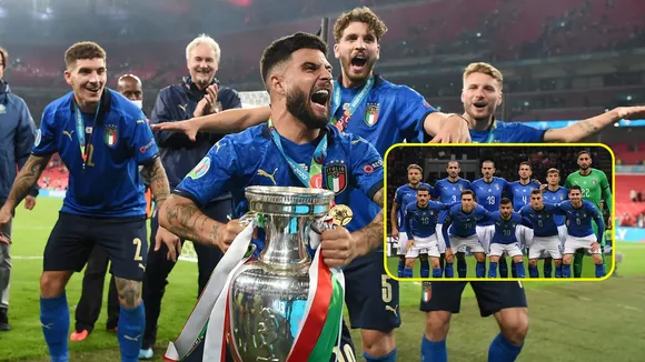 Where are players who featured in Italy's playing XI in their title-winning campaign in Euro 2020?