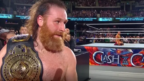 Cinema at Clash at the Castle as Sami Zayn defends Intercontinental Championship against Chad Gable amidst drama