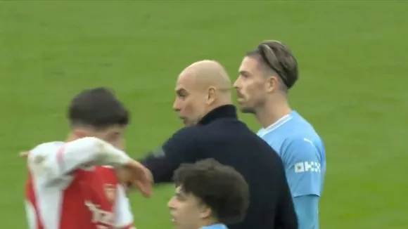 WATCH: Pep Guardiola lashes out at Jack Grealish following draw against Arsenal