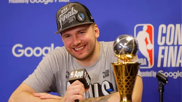 WATCH: Luka Doncic comes up with an epic reply when asked about NBA Finals