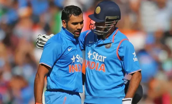 MS Dhoni and Rohit Sharma