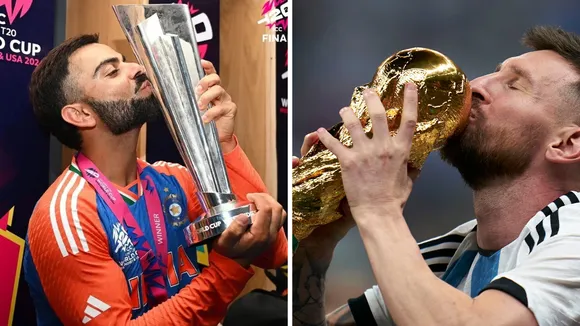 Similarities between Lionel Messi and Virat Kohli's latest World Cup wins