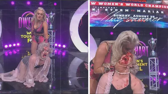 WATCH: Mariah May brutally attacks Toni Storm after winning Owen Hart Tournament 2024