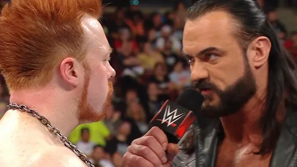 WATCH: Drew McIntyre reacts to Sheamus' weight gain on Monday Night Raw