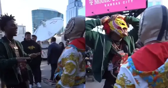 WATCH: Masked IShowSpeed barks on Dominik Mysterio's face