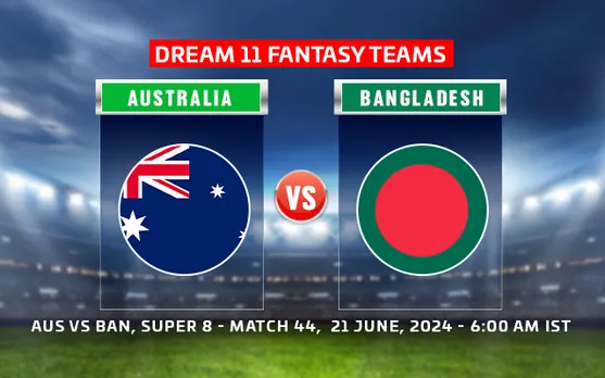 T20 World Cup 2024: AUS vs BAN Dream11 Prediction, Match 44: Australia vs Bangladesh Playing 11, Fantasy Team today’s and more updates