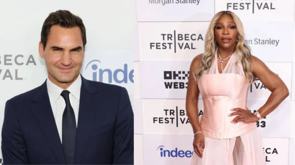 Roger Federer and Serena Williams attend the Tribeca Film Festival for screening of their documentaries