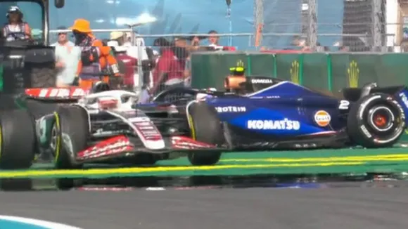 Miami Grand Prix 2024: Logan Sargeant crashed out after collision with Kevin Magnussen