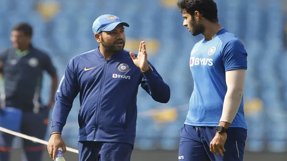 WATCH: Rohit Sharma turns mentor and helps Shivam Dube with his bowling skills