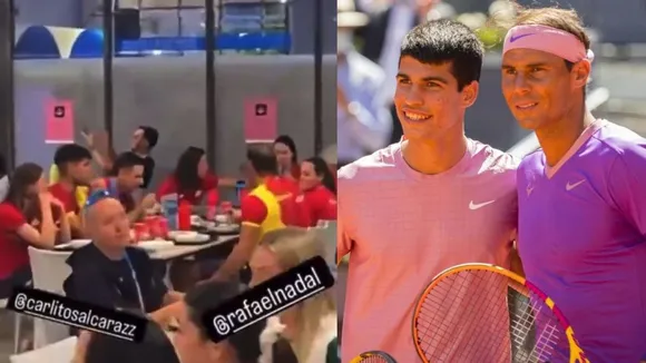 Carlos Alcaraz and Rafael Nadal (Source: X)