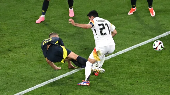 Ryan Porteus receives first red card of UEFA Euro 2024 after reckless challenge on Ilkay Gundogan