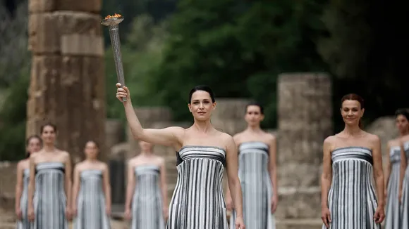 Paris Olympics 2024 Flame lighting ceremony started in the birthplace of the ancient Olympics