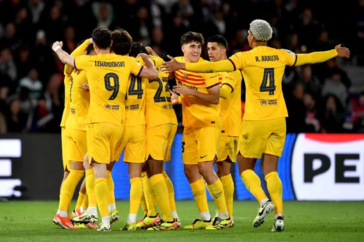 PSG vs Barcelona: Raphinha's brace and Christensen's header help the Blaugranas secure a 3-2 victory over PSG in the first leg of the UCL 2023-24 Quarter-Finals