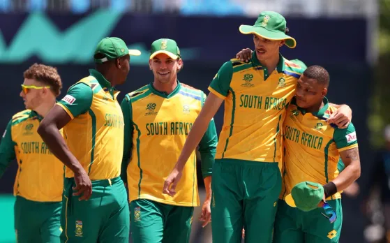 South Africa celebrate a tough win against Bangladesh in the T20 World Cup 2024