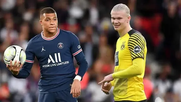 Comparing Kylian Mbappe and Erling Haaland records in 2022-23