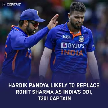 Hardik Pandya likely to replace Rohit Sharma as India's ODI, T20I captain