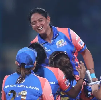 Harmanpreet Kaur slams 95 as Mumbai Indians beat Gujarat Giants to qualify for playoffs